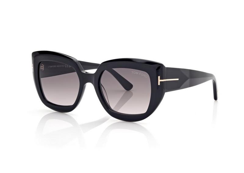 FT1192_01B_53MM_B Tom Ford Saltzman 1192 Sunglasses - 01B - Image 2