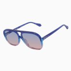 Valley Bang Bang Sunglasses - in Blue Fade To Rose w. Gold Metal / Blue To Rose Gradient lens - Image 2