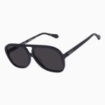 Valley Bang Bang Sunglasses - in Matte Black w. Matte Black Metal / Black Lens - Image 2