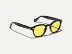 Moscot Lemtosh Black Sunglasses with Customs Made Tints - Mellow Yellow - Image 2