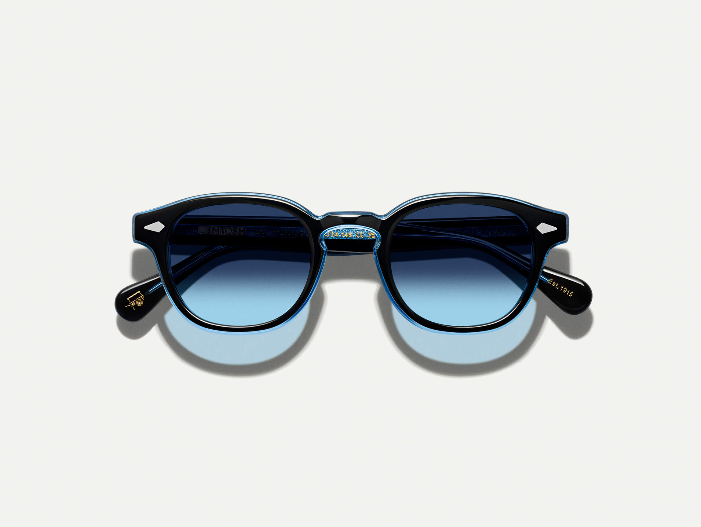 lemtosh-sun-le-color-denim-blue-pos-2.jpeg Moscot Lemtosh 110 blue Sunglasses - denim blue 46 - Image 1
